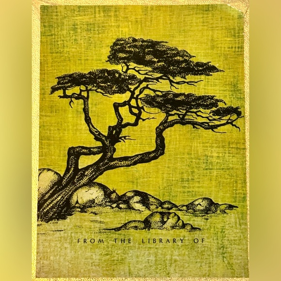 Vintage Antioch Company Japanese Maple Cedar Tree BookPlate Company Original Box - Picture 11 of 11